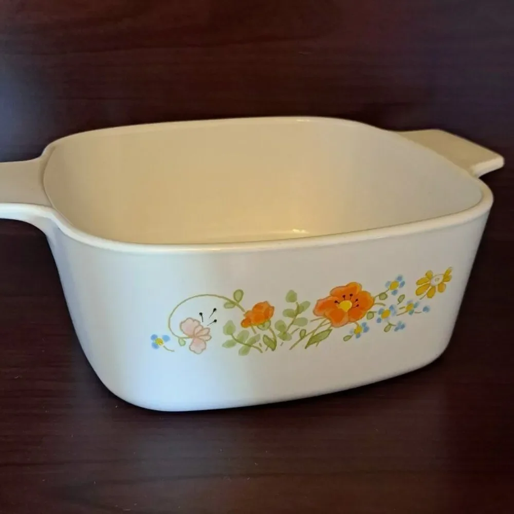 Vintage CORNING WARE Wildflowers Baking Dish A-1 1/2-B 1.5 Liter